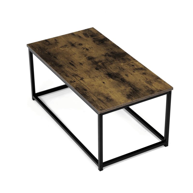 Stôl konferenčný, 90x48x41 cm, MDF, dekor staré drevo