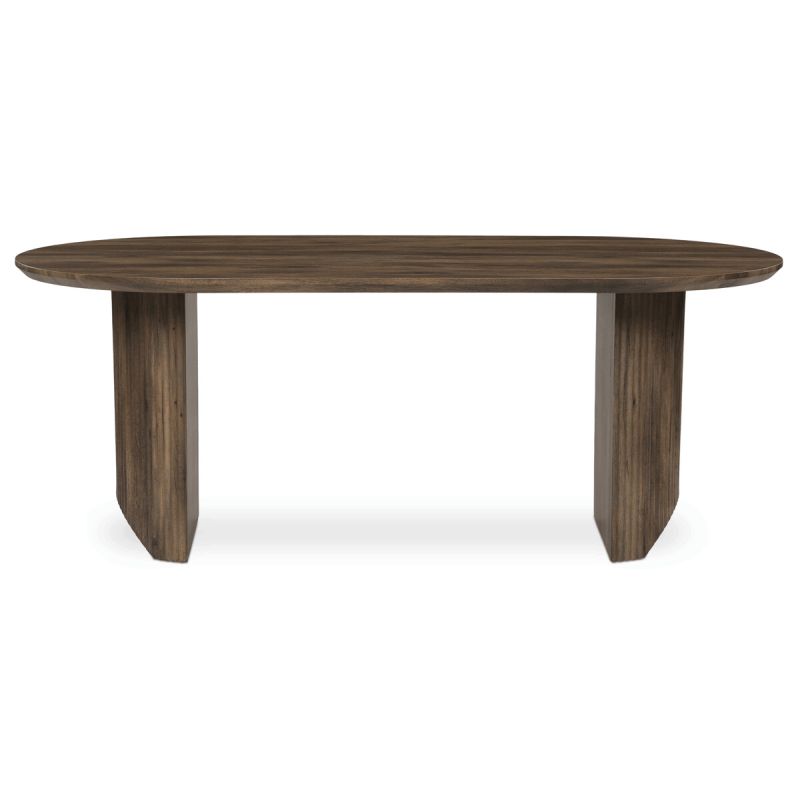 Stôl jedálenský, 200x100x76 cm, MDF doska, 3D dekor orech 