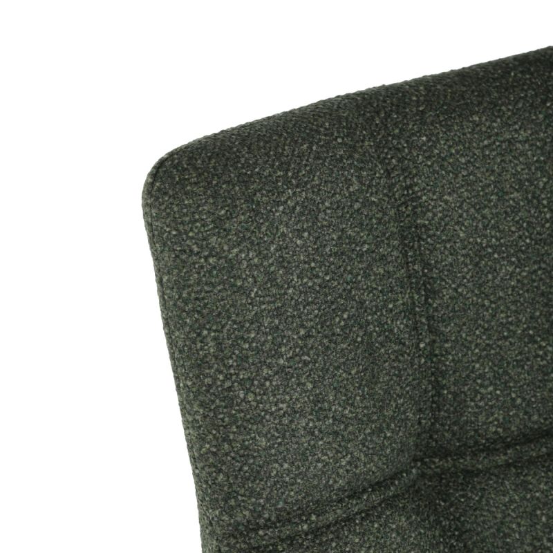Elegantná zelená jedálenská stolička s podrúčkami