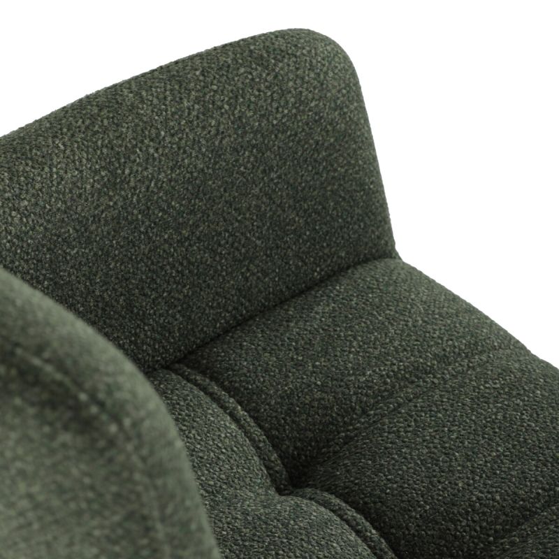 Elegantná zelená jedálenská stolička s podrúčkami