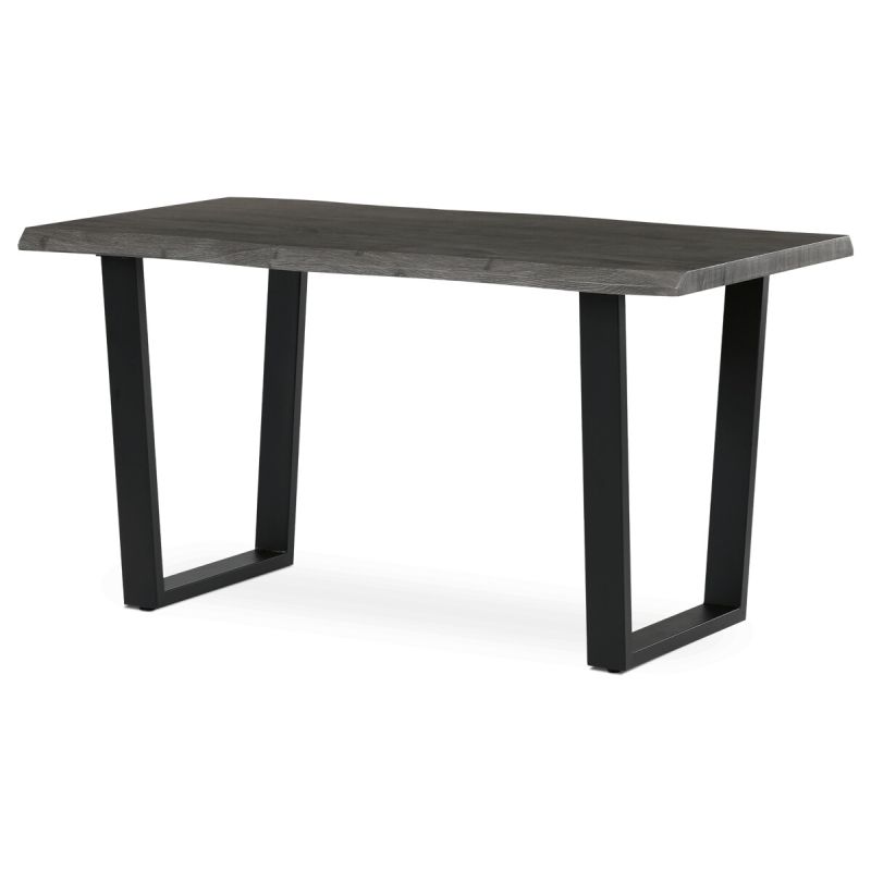 Stôl jedálenský 140x80, MDF doska dekor sivý dub, nohy v tvare U