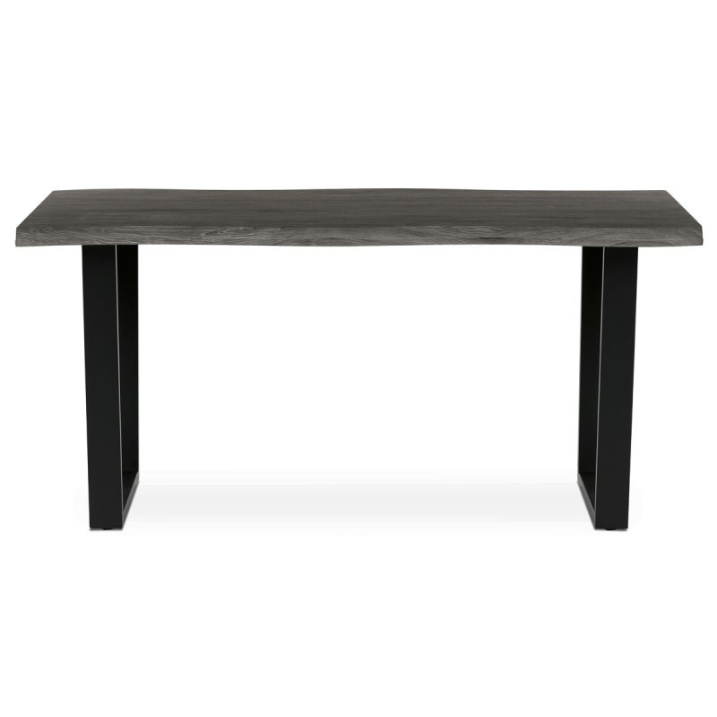 Stôl jedálenský 160x90, MDF doska dekor sivý dub, nohy v tvare U
