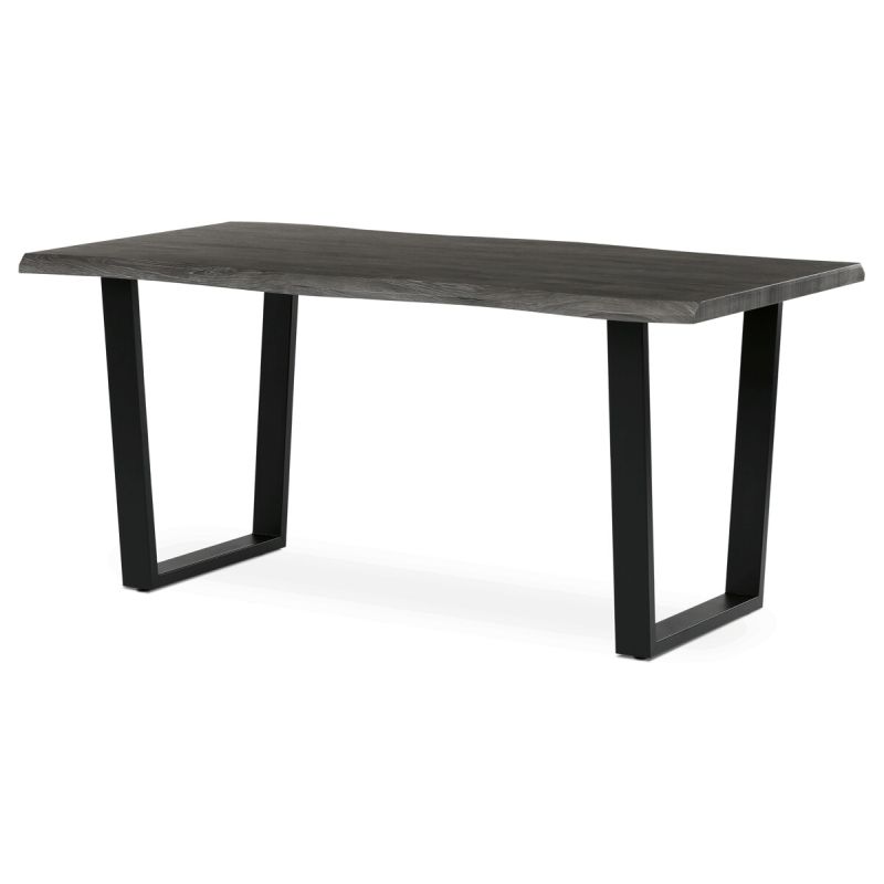 Stôl jedálenský 160x90, MDF doska dekor sivý dub, nohy v tvare U