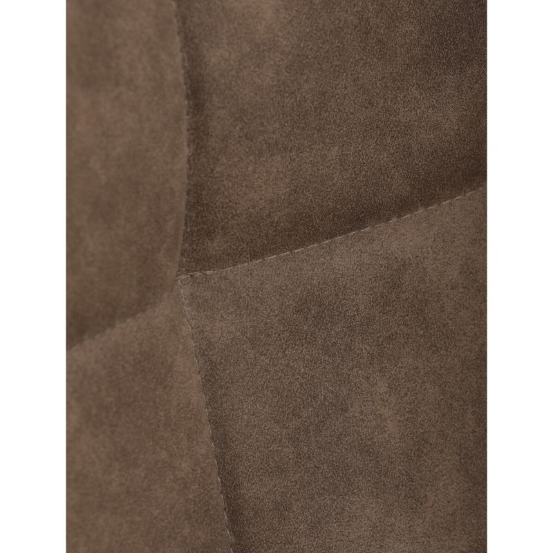 Jedálenská minimalistická stolička v industriálnom štýle, béžová vintage látka