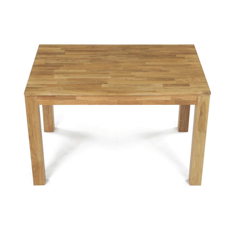 Jedálenský drevený stôl 120x80, masív dub biely, povrchová úprava olejom