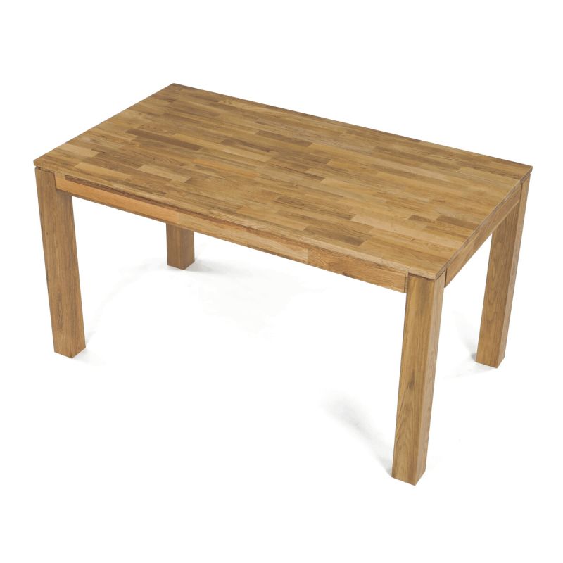 Jedálenský drevený stôl 140x80, masív dub biely, povrchová úprava olejom