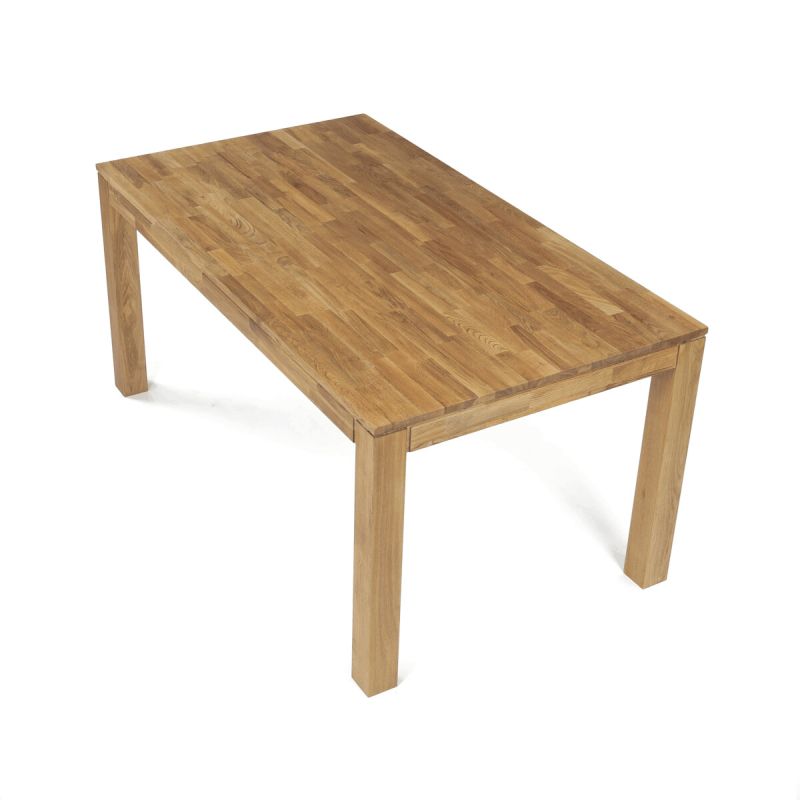 Jedálenský drevený stôl 160x90, masív dub biely, povrchová úprava olejom