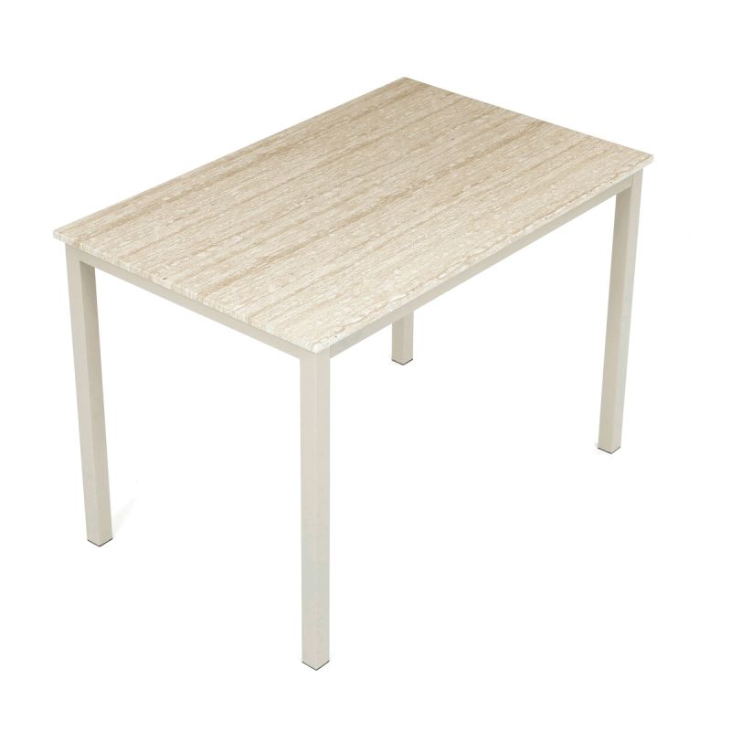 Jedálenský stôl 110×70×75 cm, MDF travertín