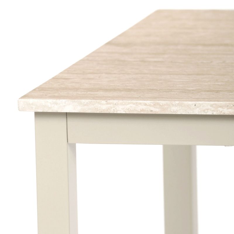 Jedálenský stôl 110×70×75 cm, MDF travertín