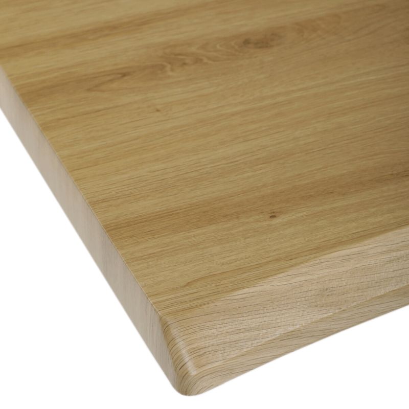 Jedálenský stôl 210x100, MDF divoký dub, nohy kov čierny v tvare X