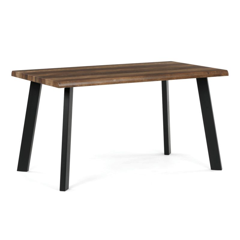 Moderný jedálenský stôl 140 × 80cm, old wood s kovovými nohami