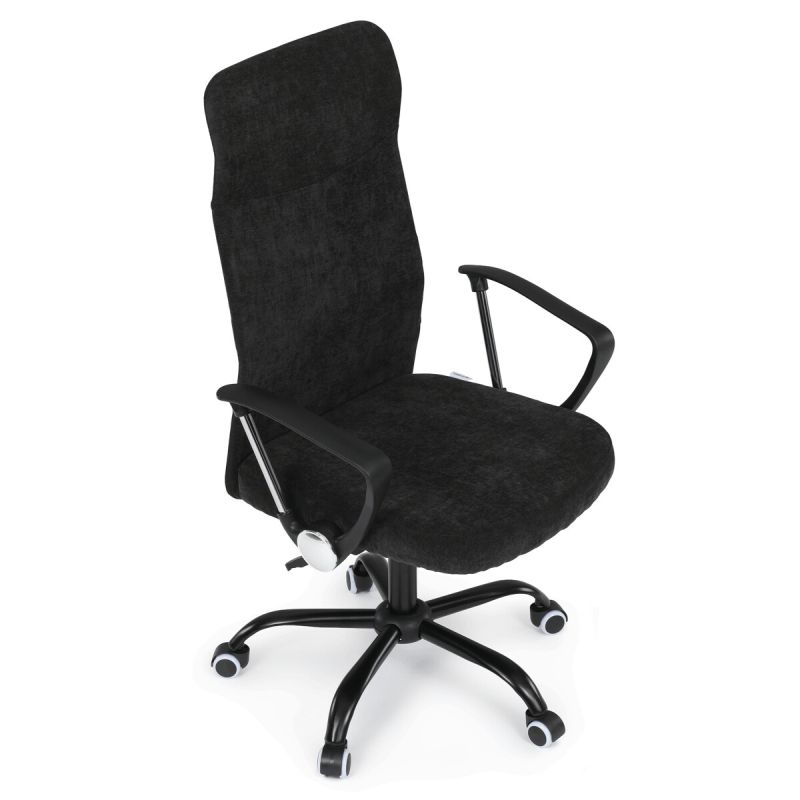 Kancelárska stolička, čierna látka, nosnosť 120 kg