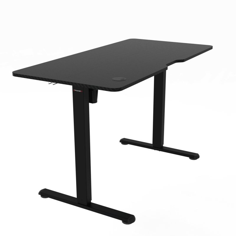 Ergonomický stôl s reguláciou výšky 120x60, melamín, čierny