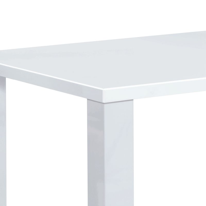 Moderný jedálenský stôl s rozmermi 160x90 v bielom lesku
