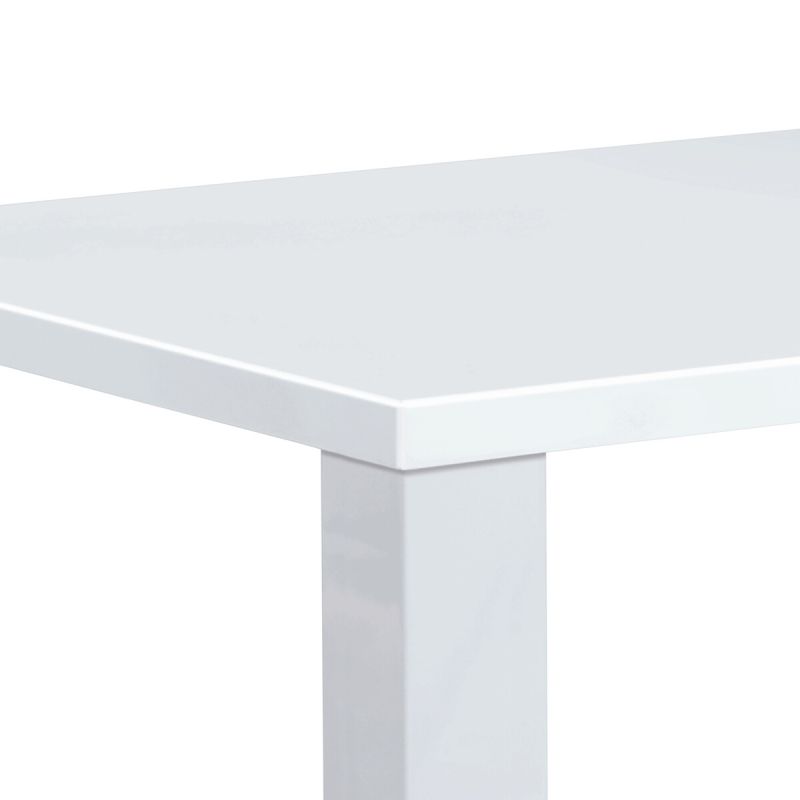 Moderný jedálenský stôl s rozmermi 160x90 v bielom lesku