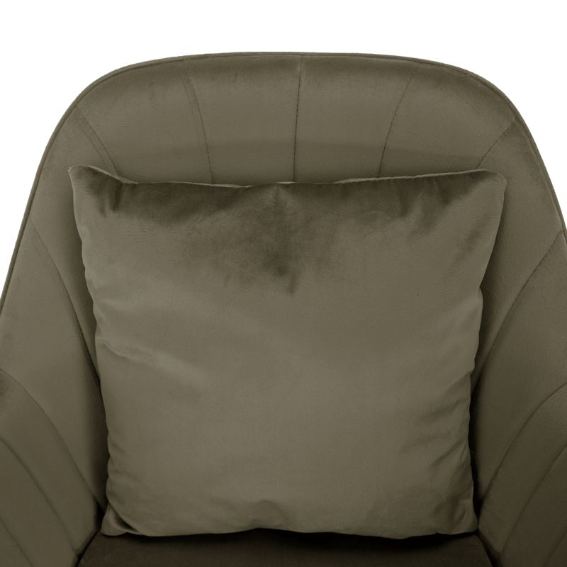 Štýlové a pohodlné kancelárske kreslo, sivohnedá Taupe Velvet látka