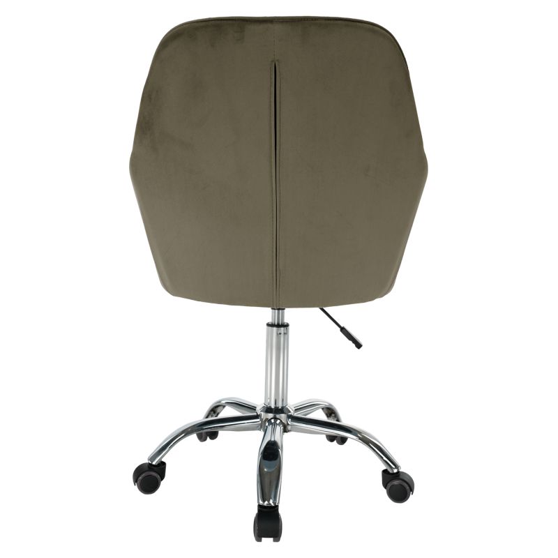 Štýlové a pohodlné kancelárske kreslo, sivohnedá Taupe Velvet látka