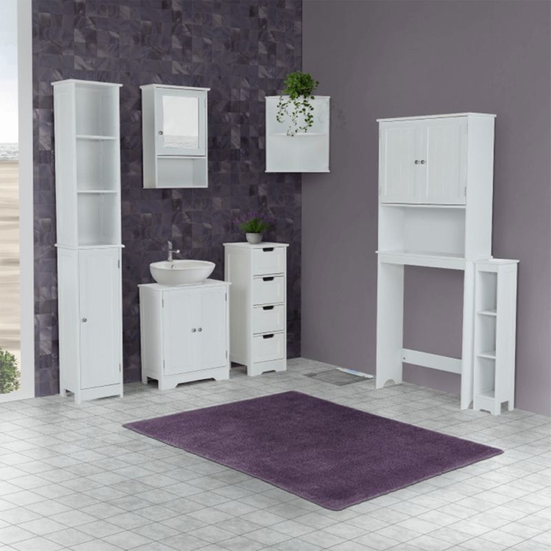 Skrinka nad WC, biela