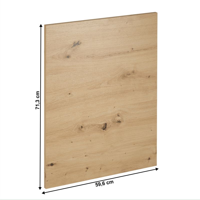 Dvierka na umývačku riadu, dub artisan, 59,6x71,3