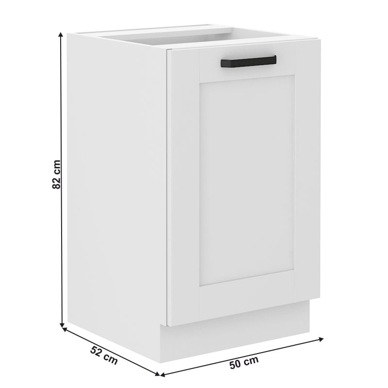 Drezová skrinka, biela, 50 ZL 1F BB, 1x dvierka