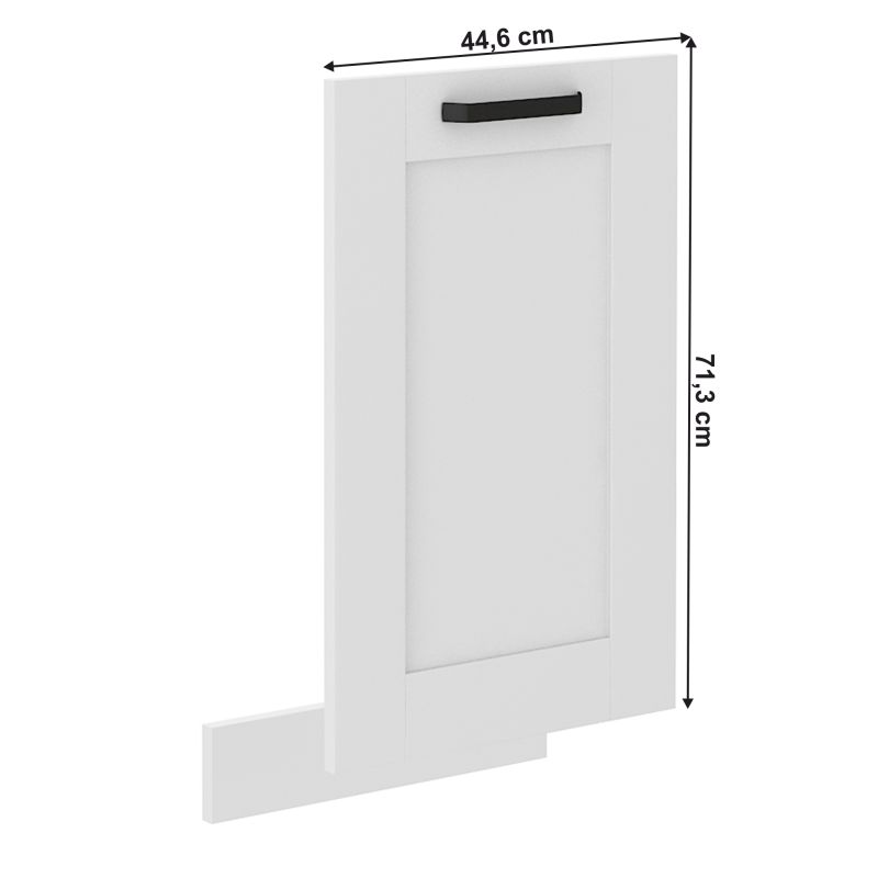 Dvierka na umývačku riadu, biela, 713x446