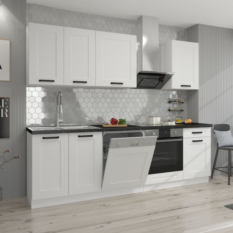 Spodná skrinka, biela, 40 D 3S BB, 3x zásuvka