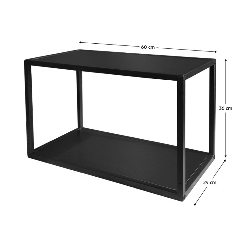 Polica, čierna, ONE LOFT 60 G-36