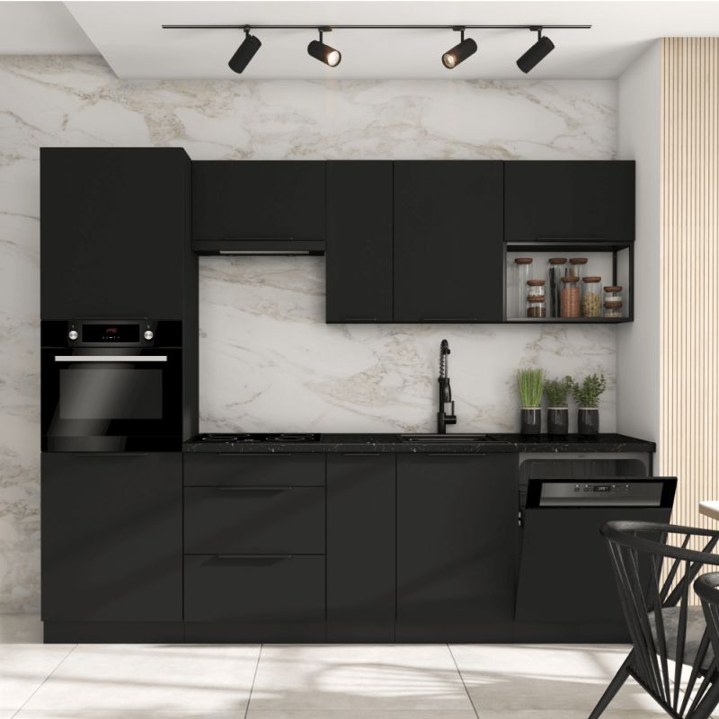 Polica, čierna, ONE LOFT 60 G-36