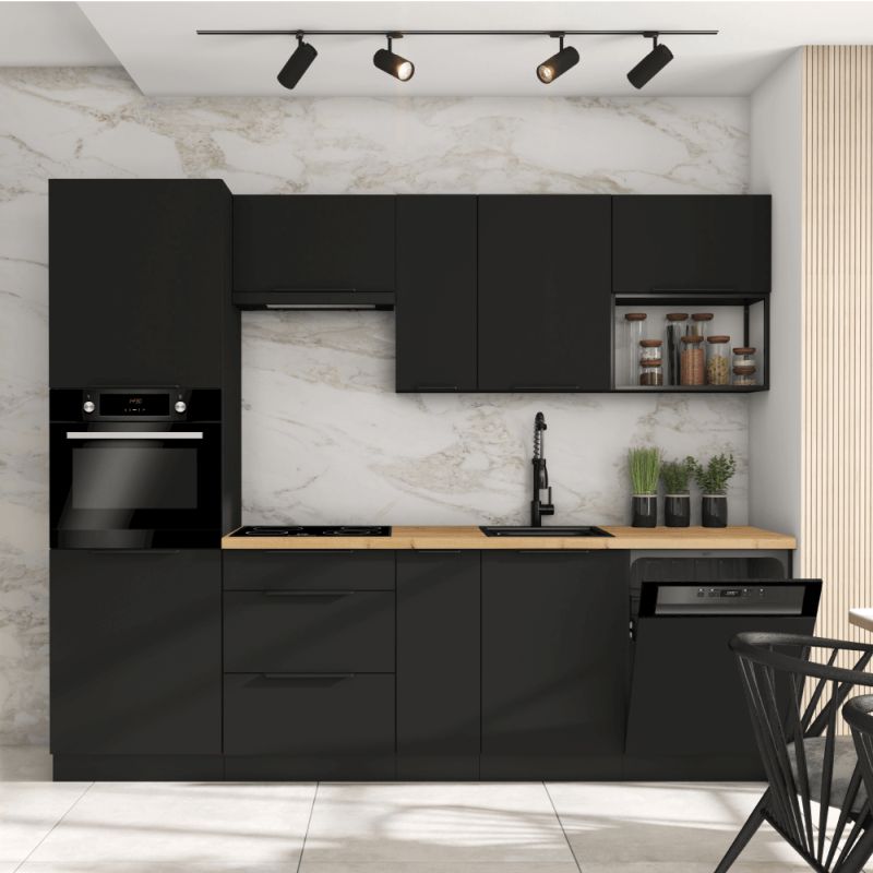 Polica, čierna, ONE LOFT 60 G-36