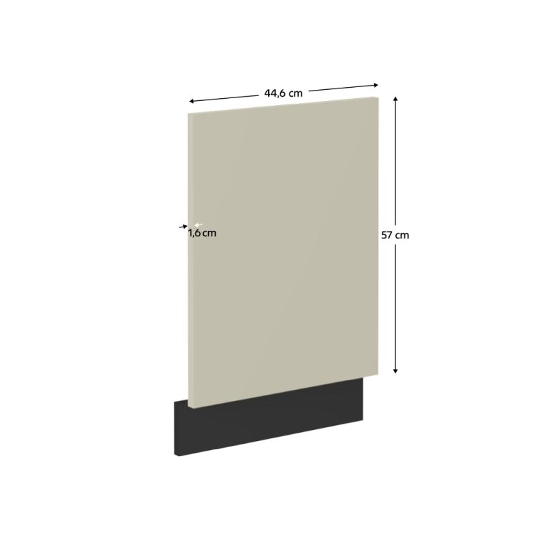 Dvierka na umývačku riadu, cashmere-čierna, ZM 570x446