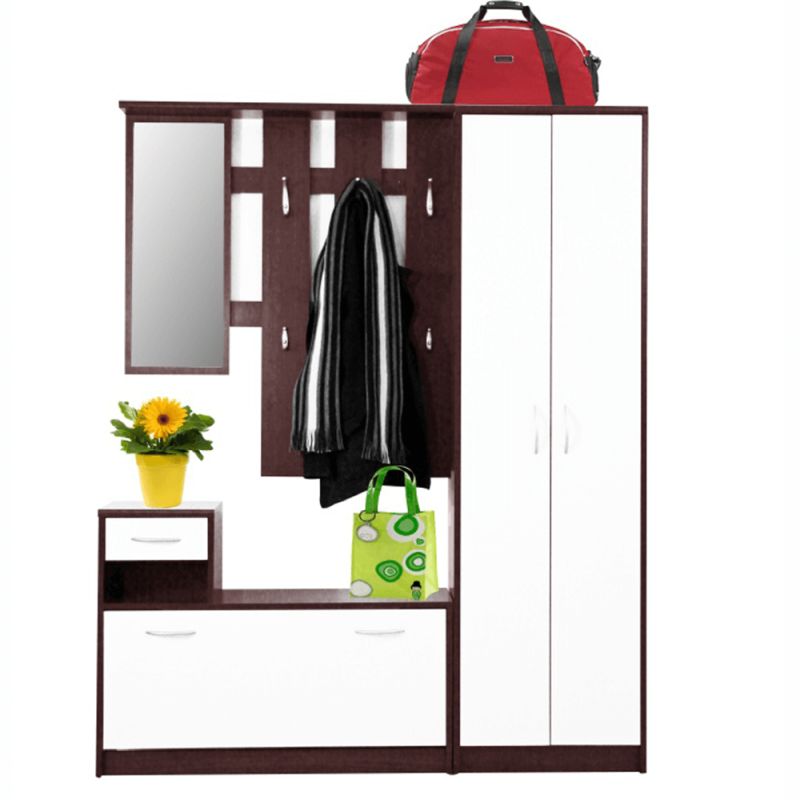 Zostava do predsiene, wenge-biela