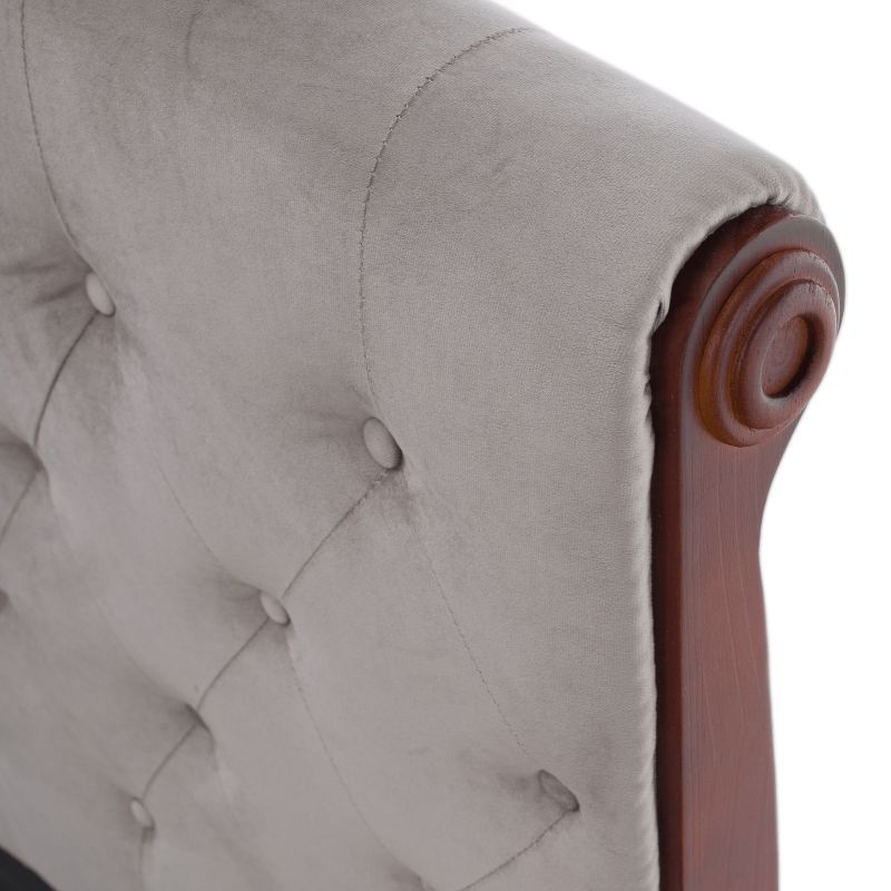 Posteľ s úložným priestorom, 180x200, sivohnedá Taupe Velvet látka