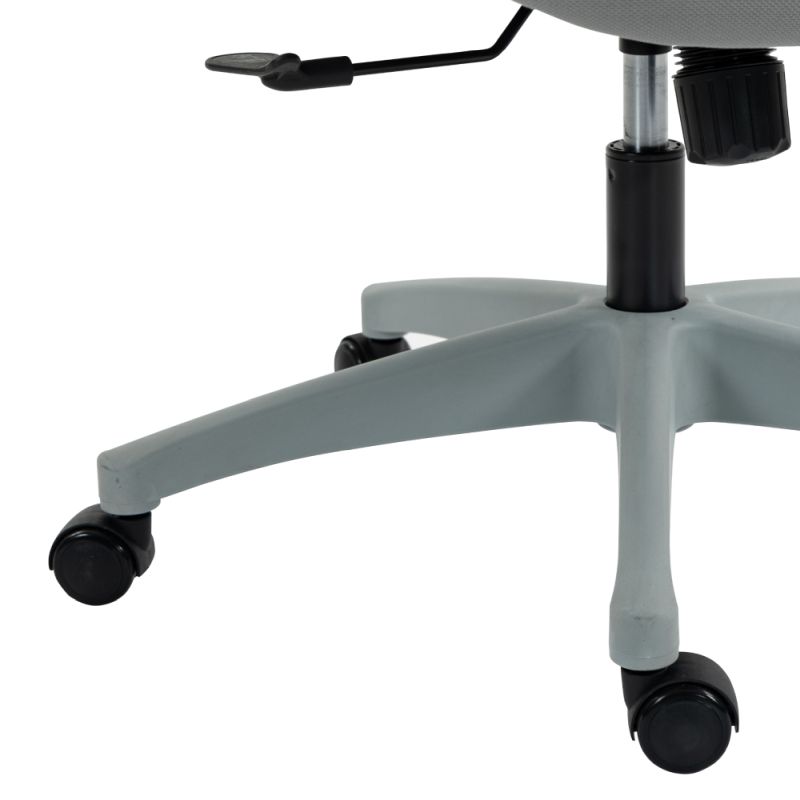 Ergonomické kancelárske kreslo, svetlosivé, sivé so sieťovinou