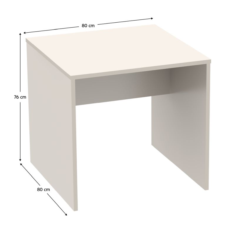 Moderný písací stôl z kvalitnej DTD, kašmír, 80cm