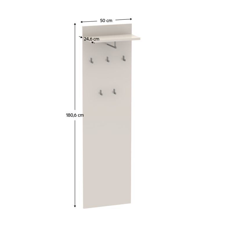 Moderný vešiakový panel, kašmír