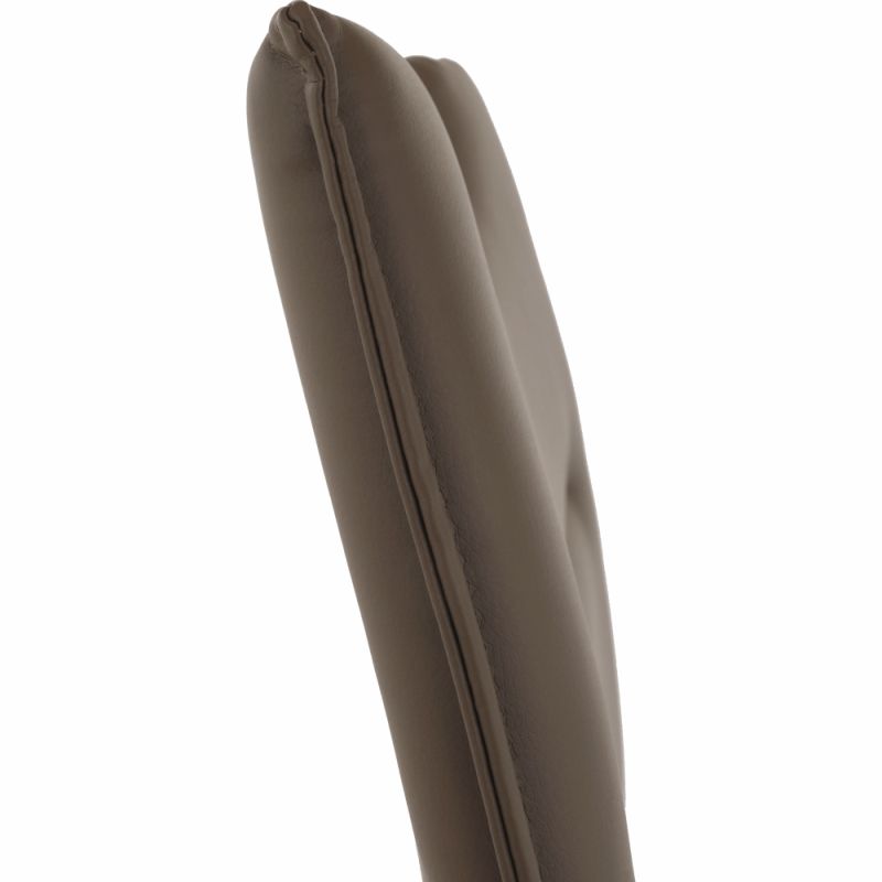 Štýlová jedálenská stolička v hnedej ekokoži