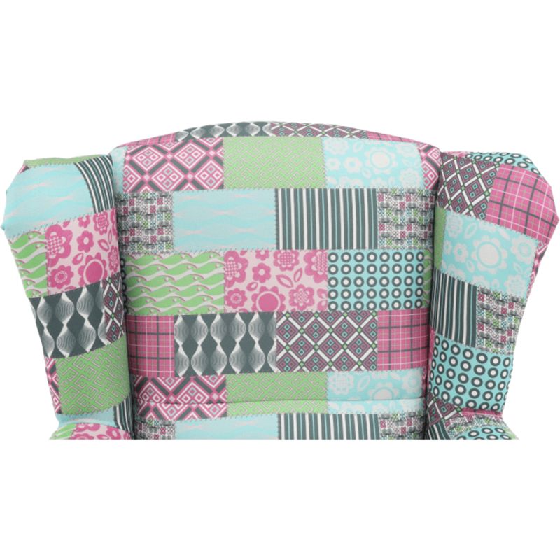 Kreslo ušiak, látka patchwork M1
