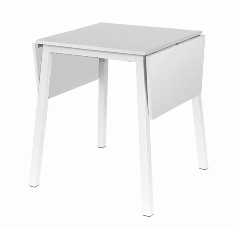 Jedálenský stôl, biely, rozkladací z MDF