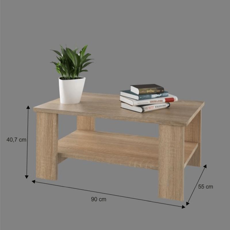 Estetický konferenčný stolík, dub sonoma
