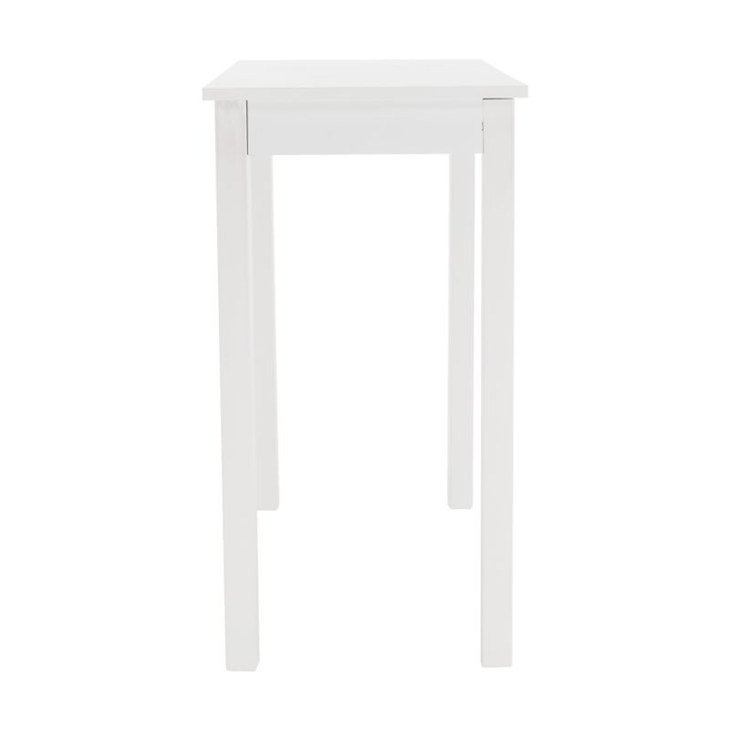 Konzolový stolík z MDF biely