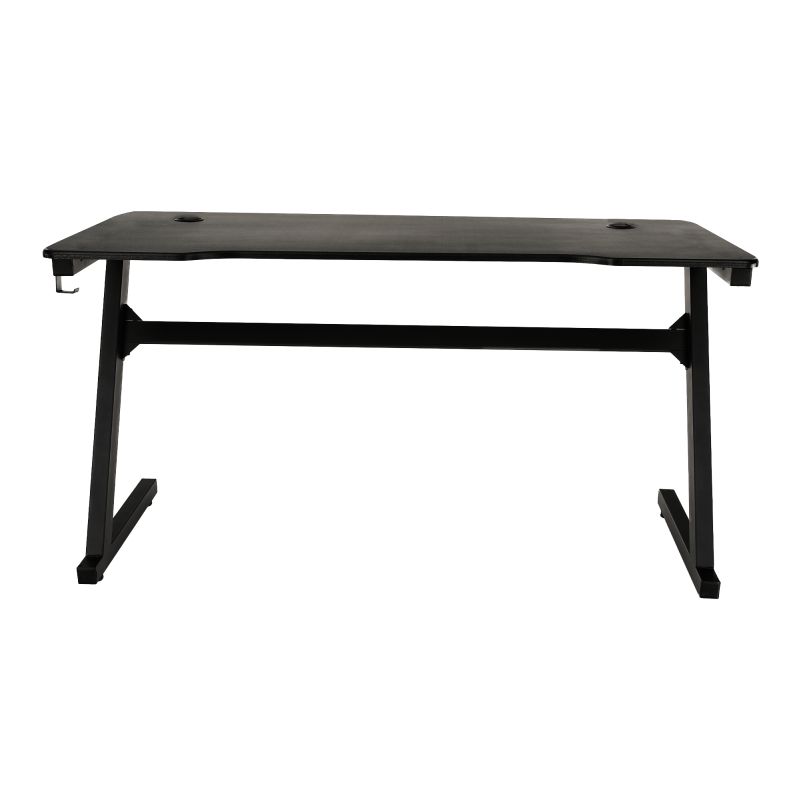 Herný stôl/počítačový stôl, čierna/červená, 140cm