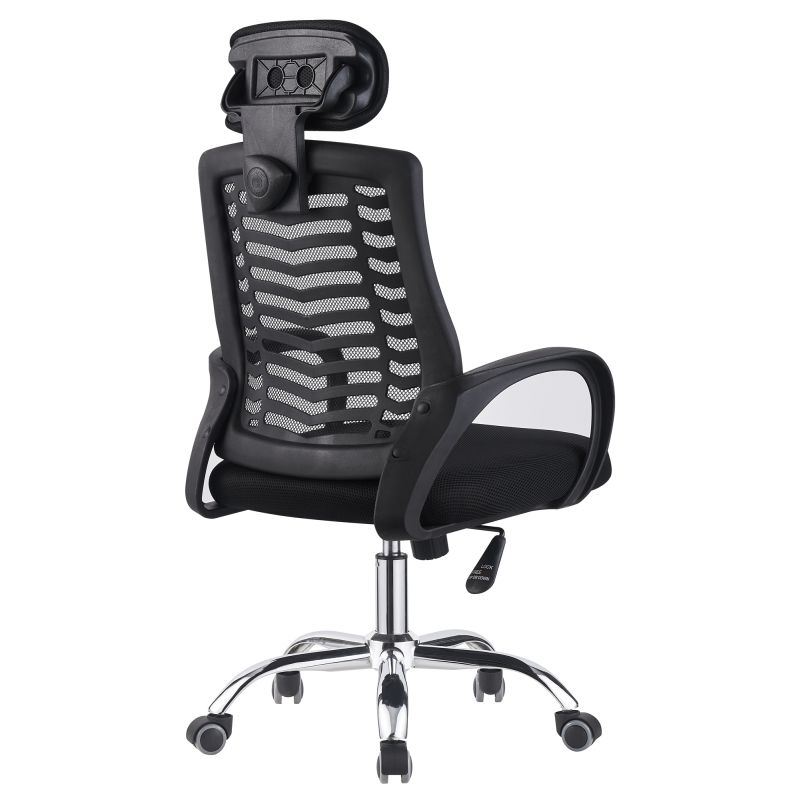 Jednoduché kancelárske elegantné kreslo v čiernom prevedení