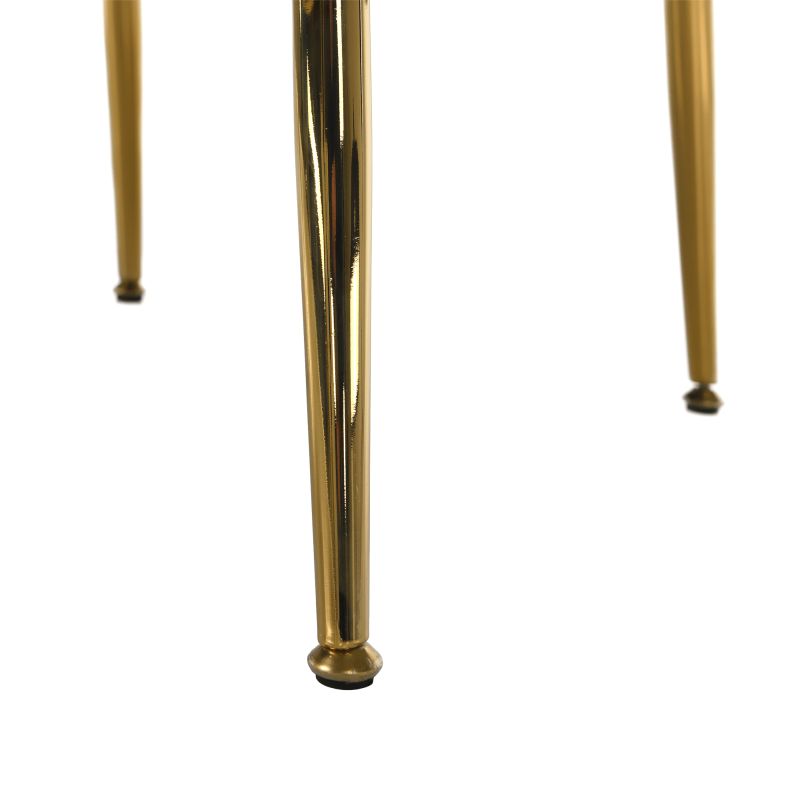 Kreslo v štýle Art-deco, béžová Velvet látka-gold chróm-zlatý