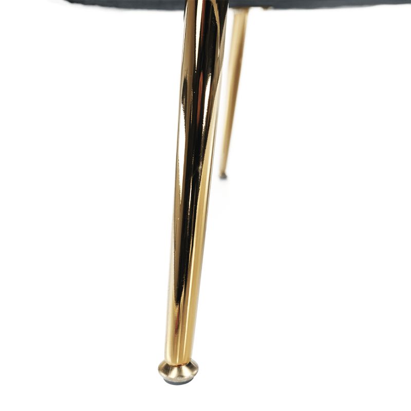 Lavica v štýle Art-deco, sivomodrá Velvet látka-gold chróm-zlatý