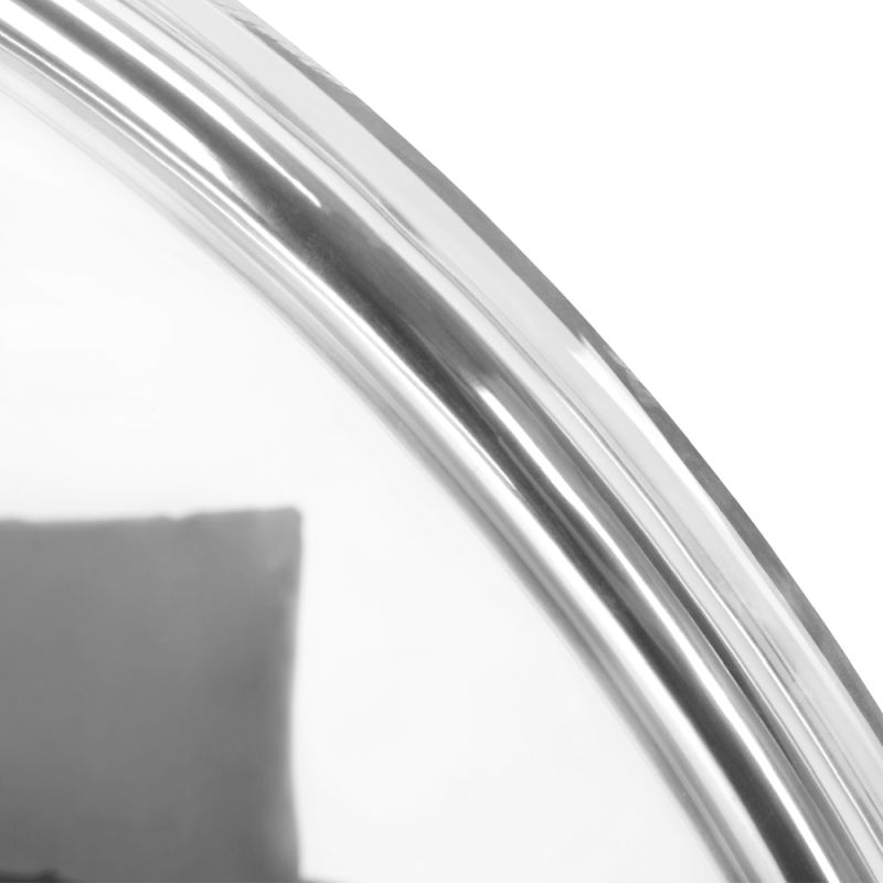 Závesné kreslo v modernom dizajne, transparentná-strieborná-sivá