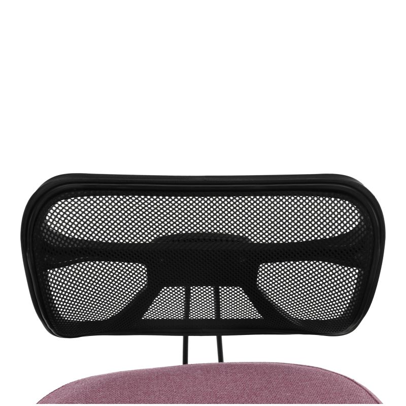 Ergonomický kľakosed s operadlom, ružová-čierna