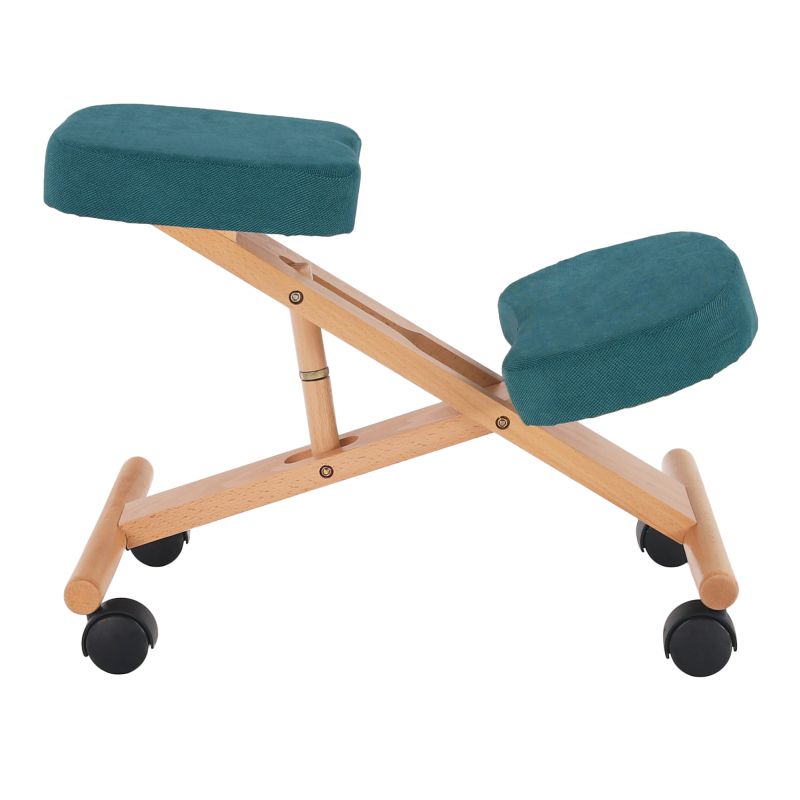 Ergonomická kľakačka, petrolejová-buk