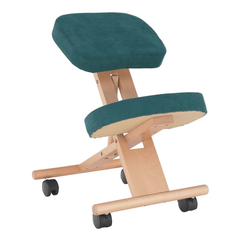 Ergonomická kľakačka, petrolejová-buk