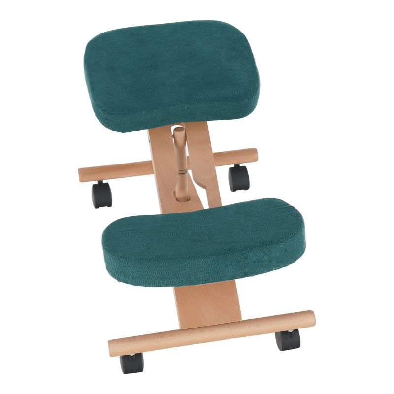 Ergonomická kľakačka, petrolejová-buk
