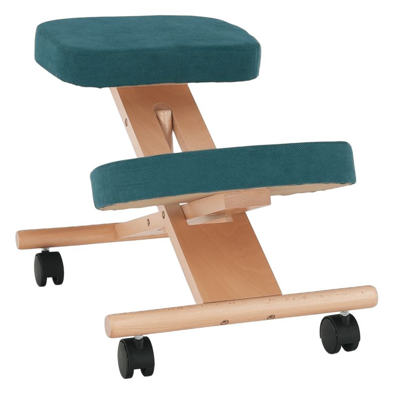 Ergonomická kľakačka, petrolejová-buk